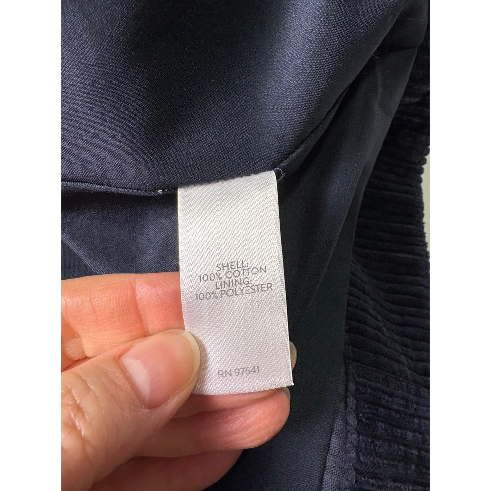 J Jill Corduroy Chore Jacket S Wide Wale Velvet Trim Coastal Boho Luxe Timeless - Picture 8 of 9
